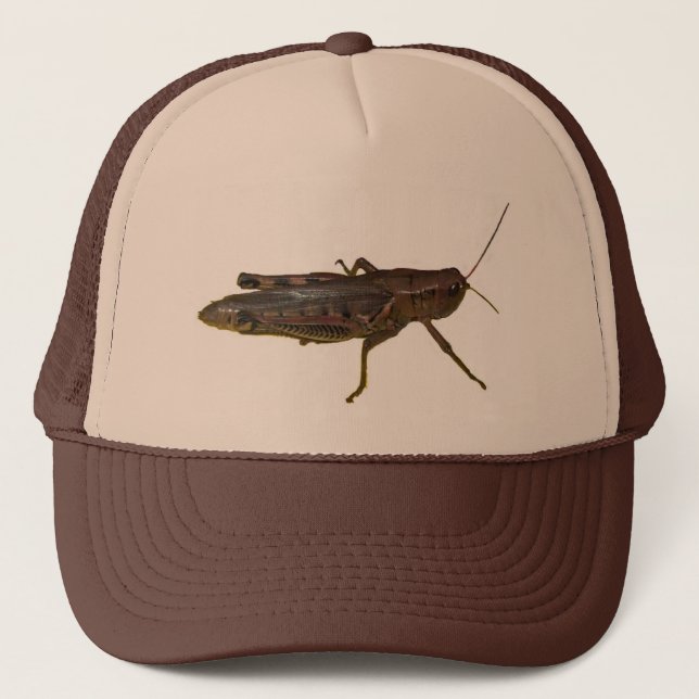 Giant Grasshopper Design Trucker Hat (Front)