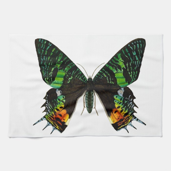 Giant Green Butterfly Towel