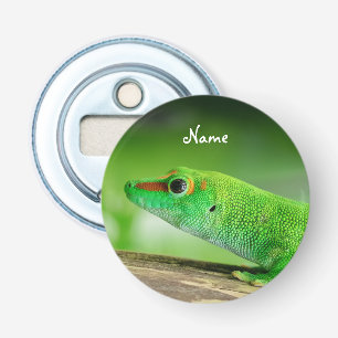 Giant Green Day Gecko - Phelsuma grandis Bottle Opener