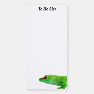 Giant Green Day Gecko Phelsuma grandis To Do List Magnetic Notepad