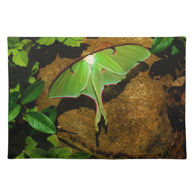 Giant Green Luna moth Placemat (Front)