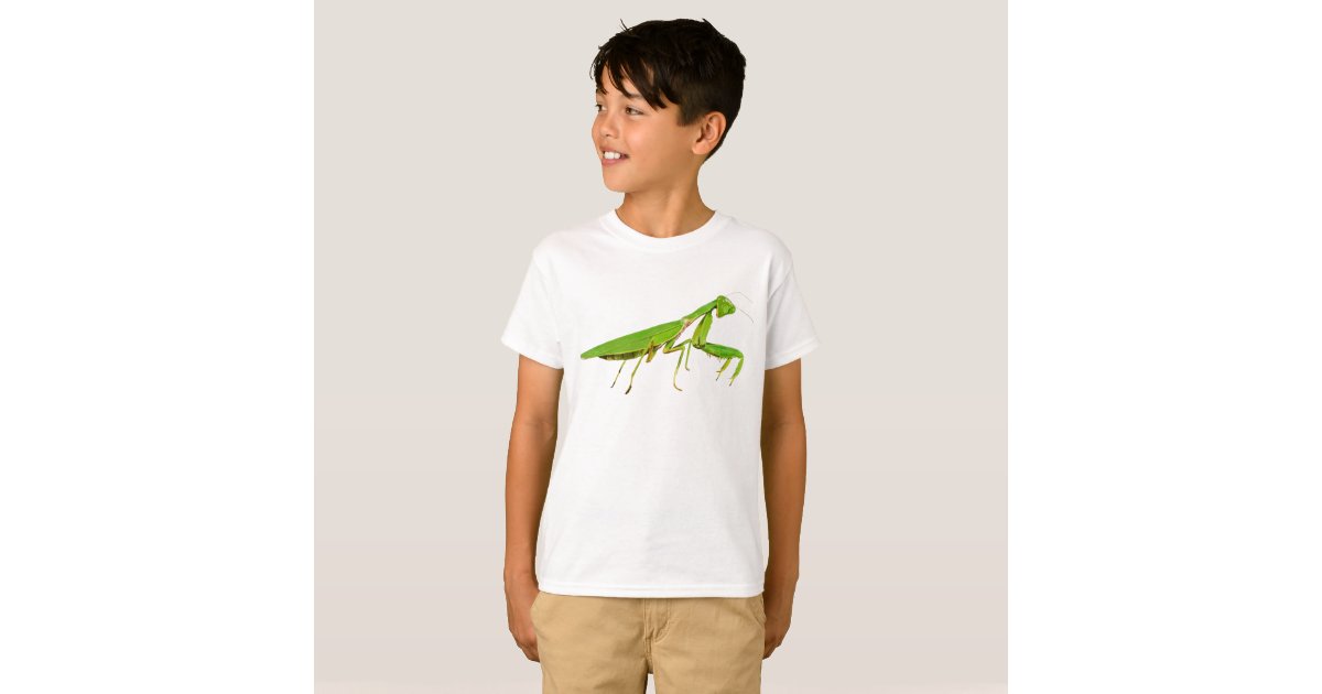 Giant Green Praying Mantis Kids T-shirt | Zazzle