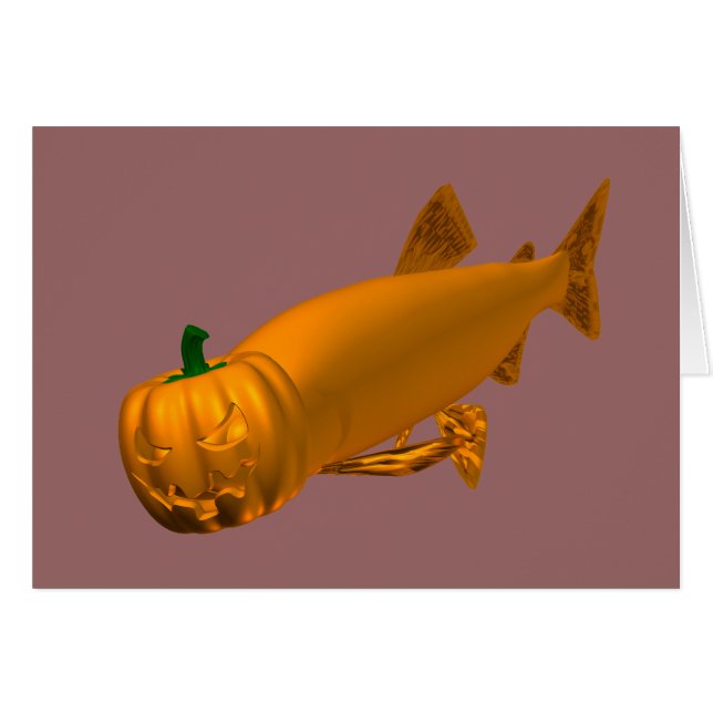 Giant Halloween Trout Cards (Front Horizontal)