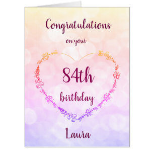 Giant Happy 84th Birthday Card