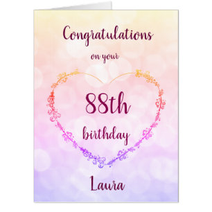 Giant Happy 88th Birthday Card