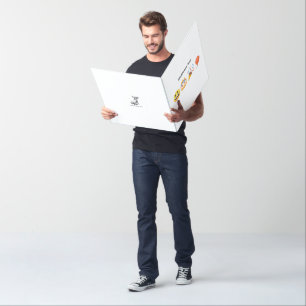 Giant Happy Birthday   Personalized Emoji Postcard Card