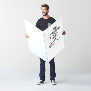 Giant Happy Father's Day - Awesome Words Card