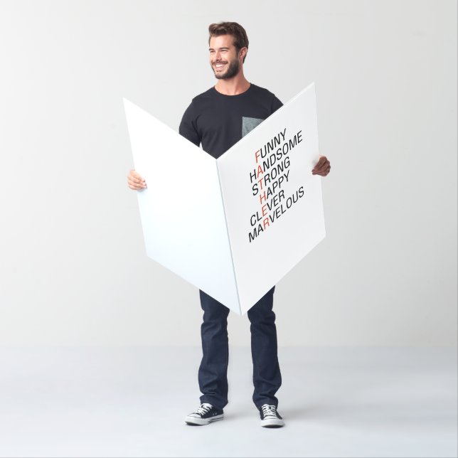 Giant Happy Father's Day - Awesome Words Card (In Situ)