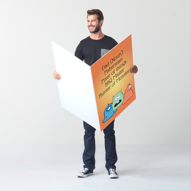 Giant Happy Father's Day Card - Master of All (In Situ)