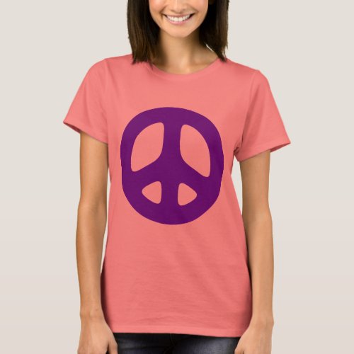 Giant Heavy Purple Peace Sign Top