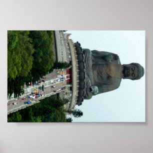 Giant Hong Kong sitting Buddha Poster