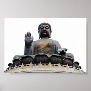 Giant Hong Kong sitting Buddha Poster