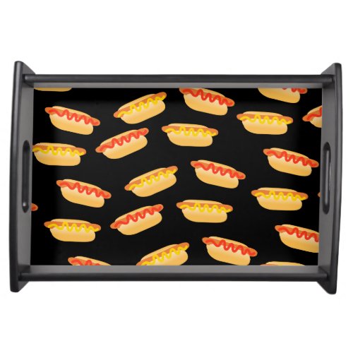 Giant Hot Dogs with Ketchup or Mustard Serving Tray