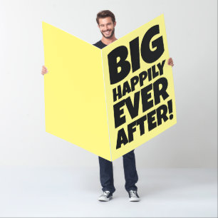 GIANT HUGE BIG WEDDING CONGRATULATIONS CARD