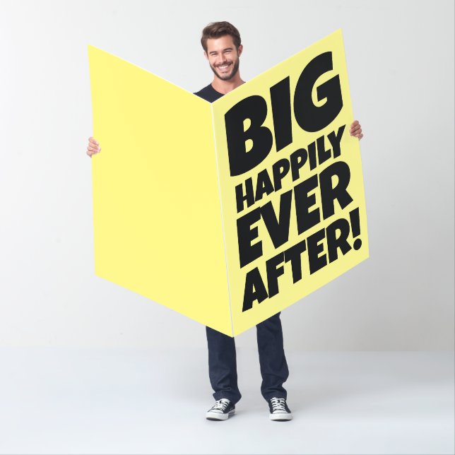 GIANT HUGE BIG WEDDING CONGRATULATIONS CARD (In Situ)