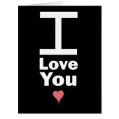 Giant I Love You Greeting Card (Front)