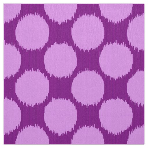 Giant Ikat Dots, orchid and amethyst purple Fabric