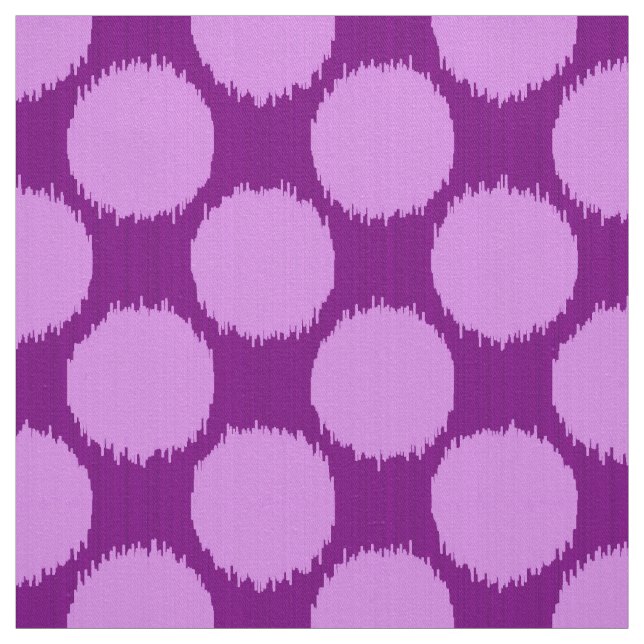 Giant Ikat Dots, orchid and amethyst purple Fabric (Swatch)