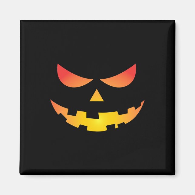 Giant Jack O' Lantern Face Halloween Pumpkin Fun  Magnet (Front)