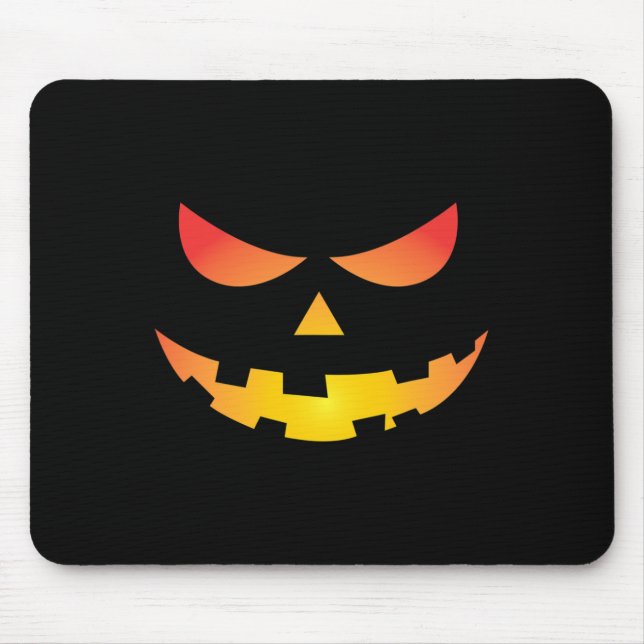Giant Jack O' Lantern Face Halloween Pumpkin Fun  Mouse Pad (Front)