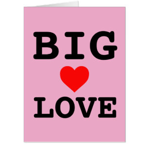 GIANT JUMBO BIG LOVE BIRTHDAY CARD! CARD