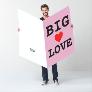 GIANT JUMBO BIG LOVE BIRTHDAY CARD! CARD