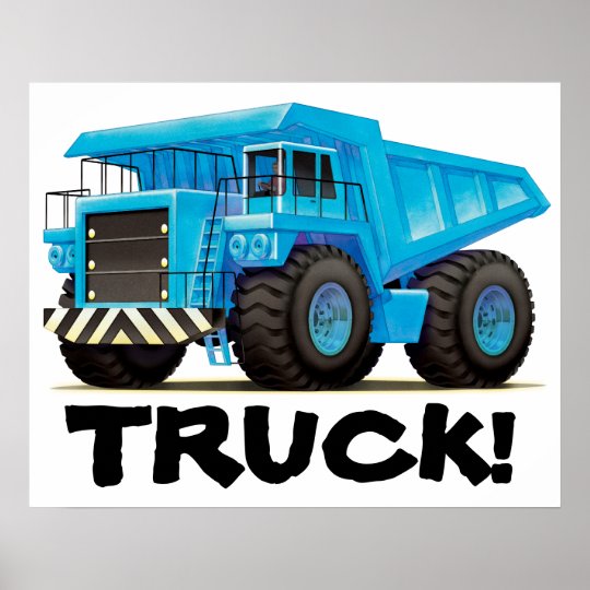 Giant Kids Custom Construction Dumper Truck Poster