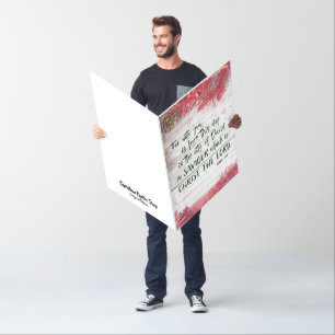 Giant KJV Scripture Christmas Card