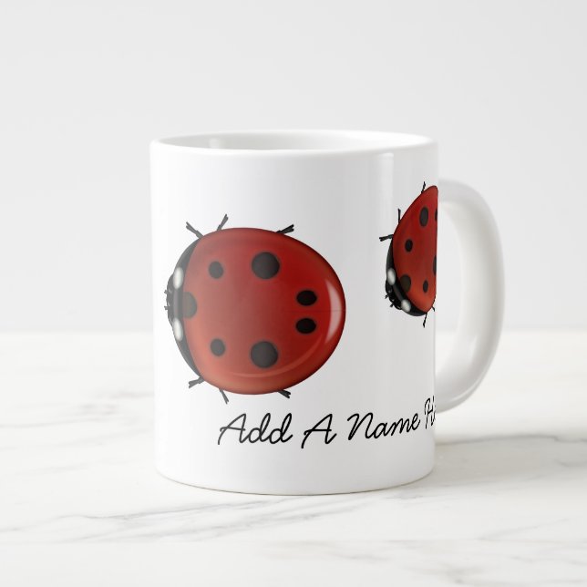Giant Ladybug Coffee Mug (Front Right)
