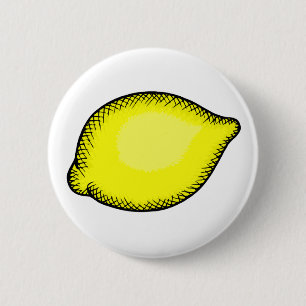 Giant Lemon Pinback Button