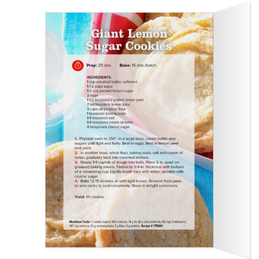 Giant Lemon Sugar Cookies (Inside (Left))