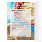 Giant Lemon Sugar Cookies Cards (Inside (Left))
