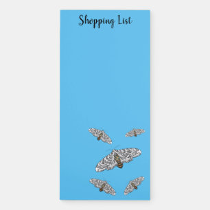 Giant leopard moth cartoon illustration  magnetic notepad
