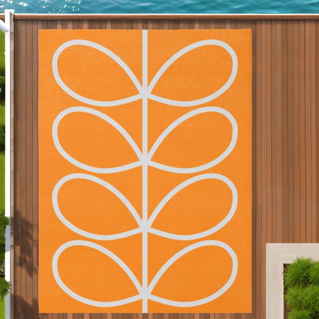 Giant Linear Stem Slate, Orange Outdoor Rug (Insitu (Outdoor 2))