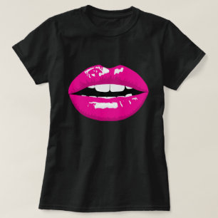 Giant Lip Lipstick Queen Black T-Shirt