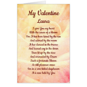 Giant lovely worded Valentines Greetings Card