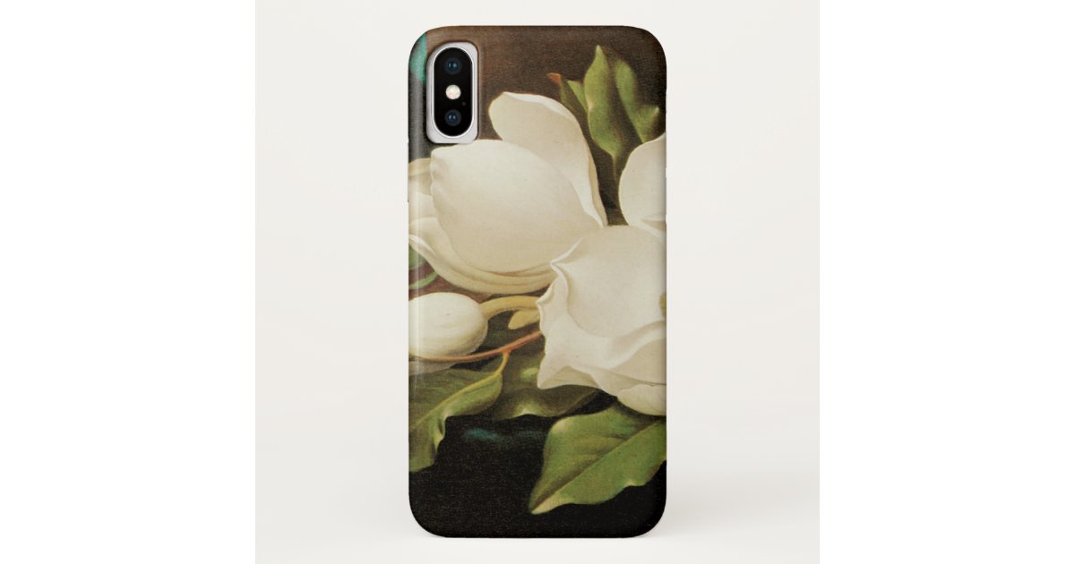 Giant Magnolias On A Blue Velvet Cloth By Mj Heade Case Mate