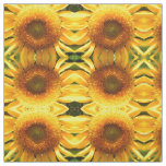 Giant mammoth yellow sunflower fabric