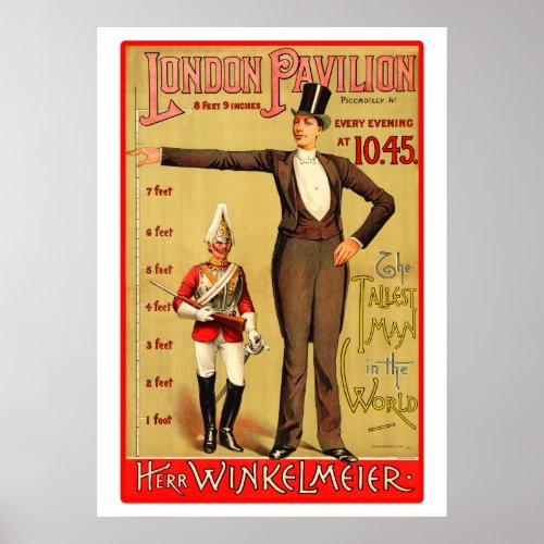 Giant Man Herr Franz Winklemeier Poster