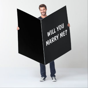 GIANT MARRIAGE PROPOSAL GREETING CARD