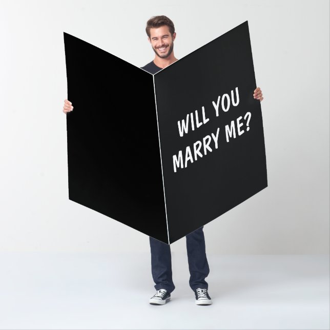 GIANT MARRIAGE PROPOSAL GREETING CARD (In Situ)