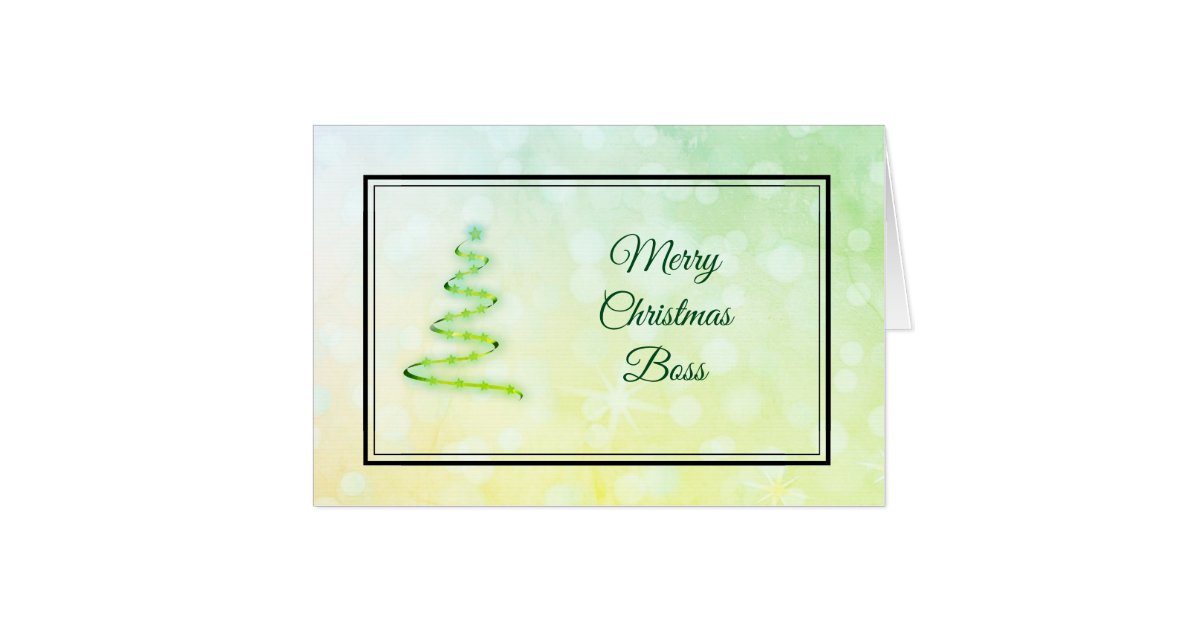 Giant Merry Christmas Boss Card | Zazzle