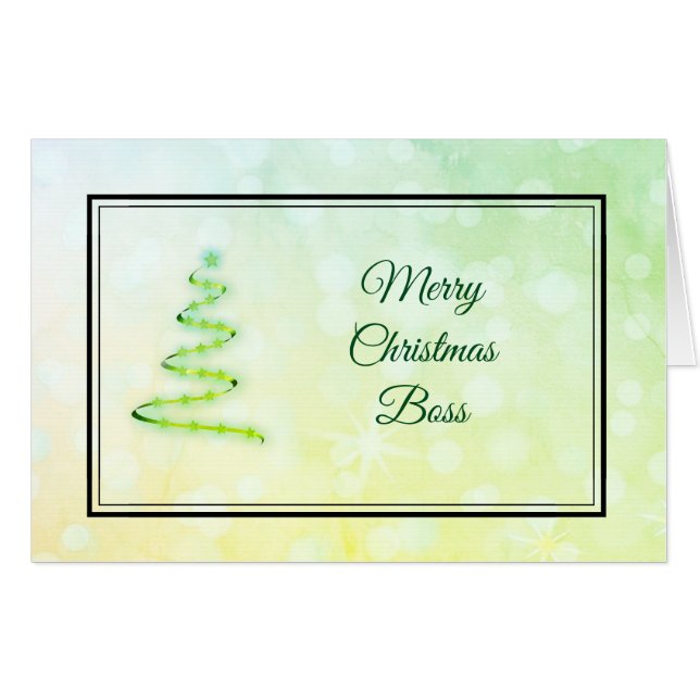 Giant Merry Christmas Boss Card (Front Horizontal)
