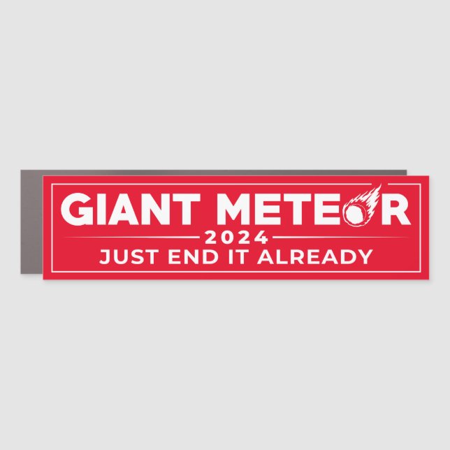 Giant Meteor 2024  Car Magnet (Front)