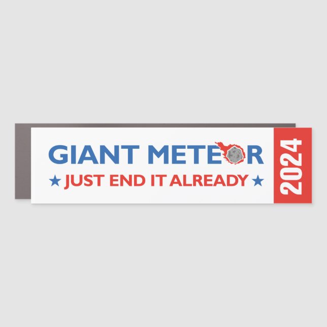 Giant Meteor 2024 Car Magnet (Front)