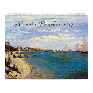 Giant Monets Beaches 2017 Art Calendar