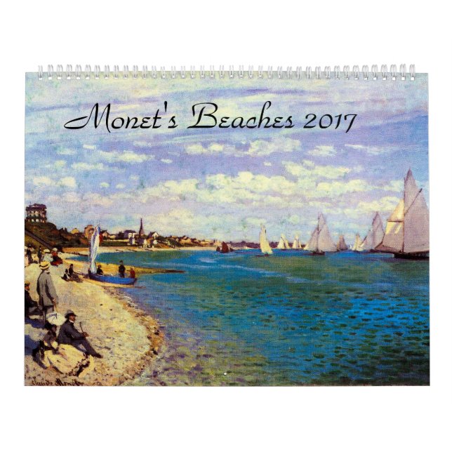 Giant Monets Beaches 2017 Art Calendar (Cover)