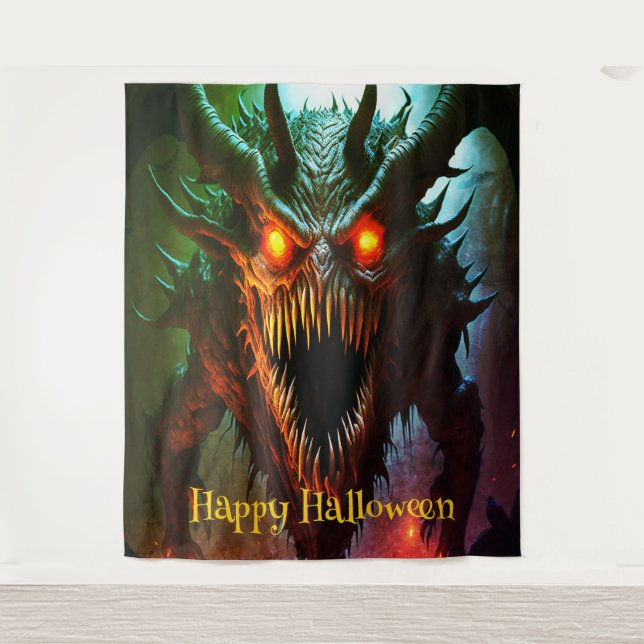 Giant Monster Halloween Backdrop (Front)