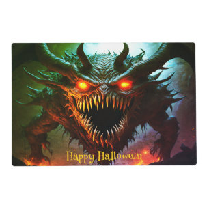 Giant Monster Halloween Placemat