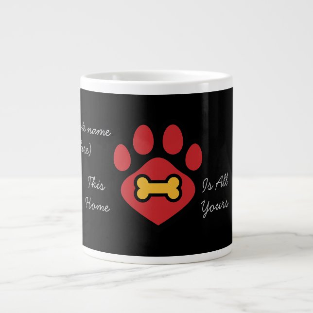 Giant Mug Animal Paw Print (Front)